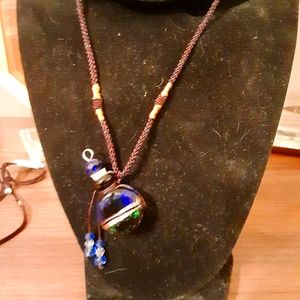 Murano Glass multicolor oil ashes urn